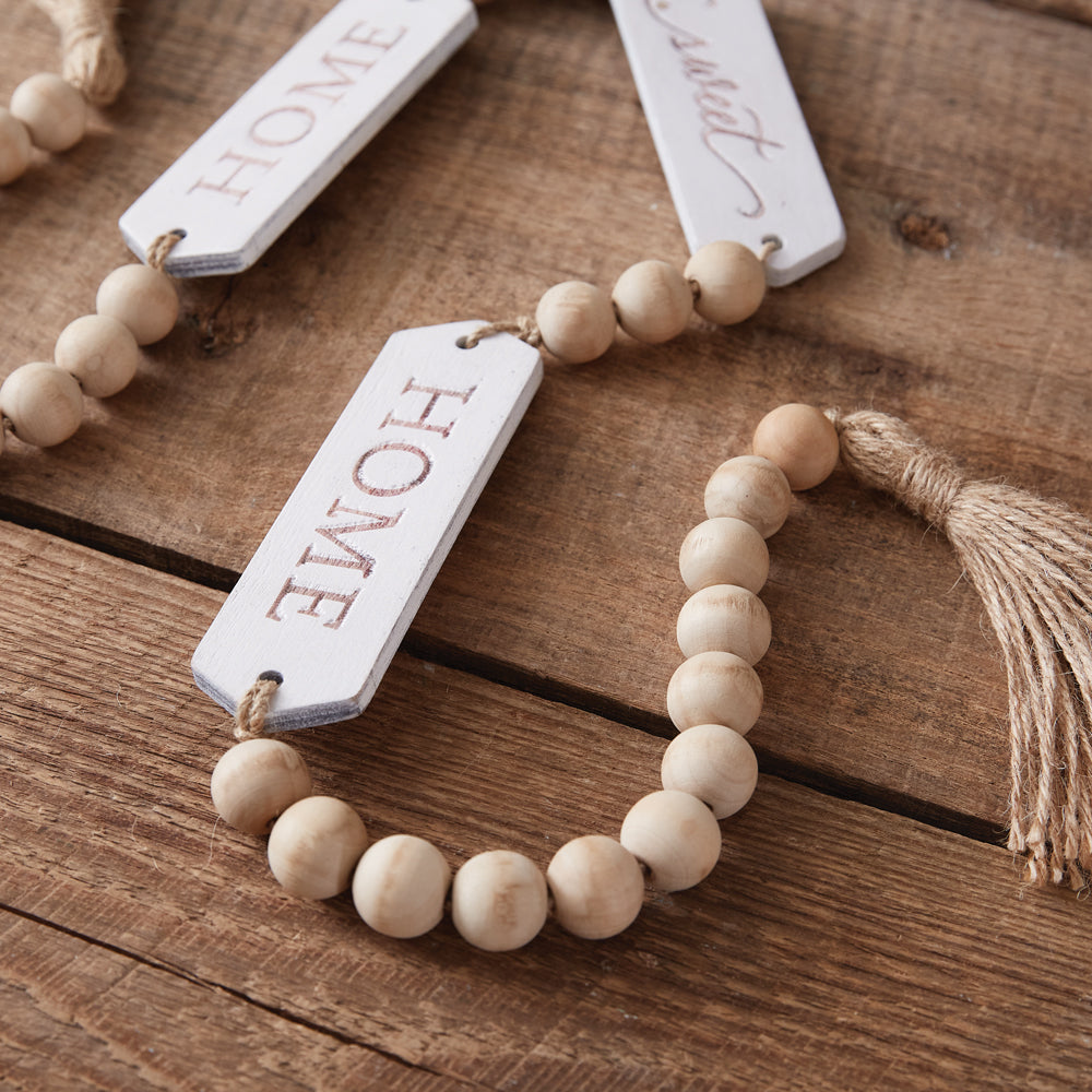 Home Sweet Home Decorative Beads - Bombay Mercantile