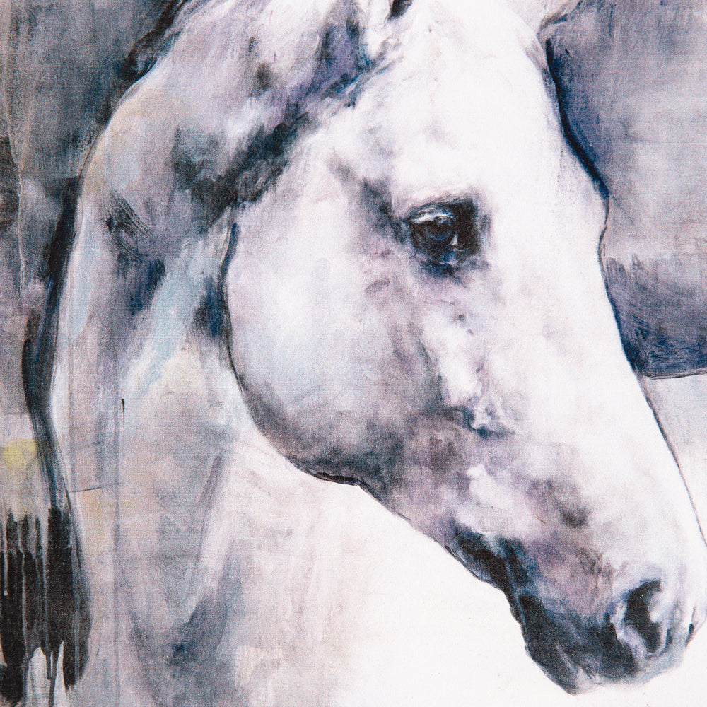 White Stallion Wall Art - Bombay Mercantile