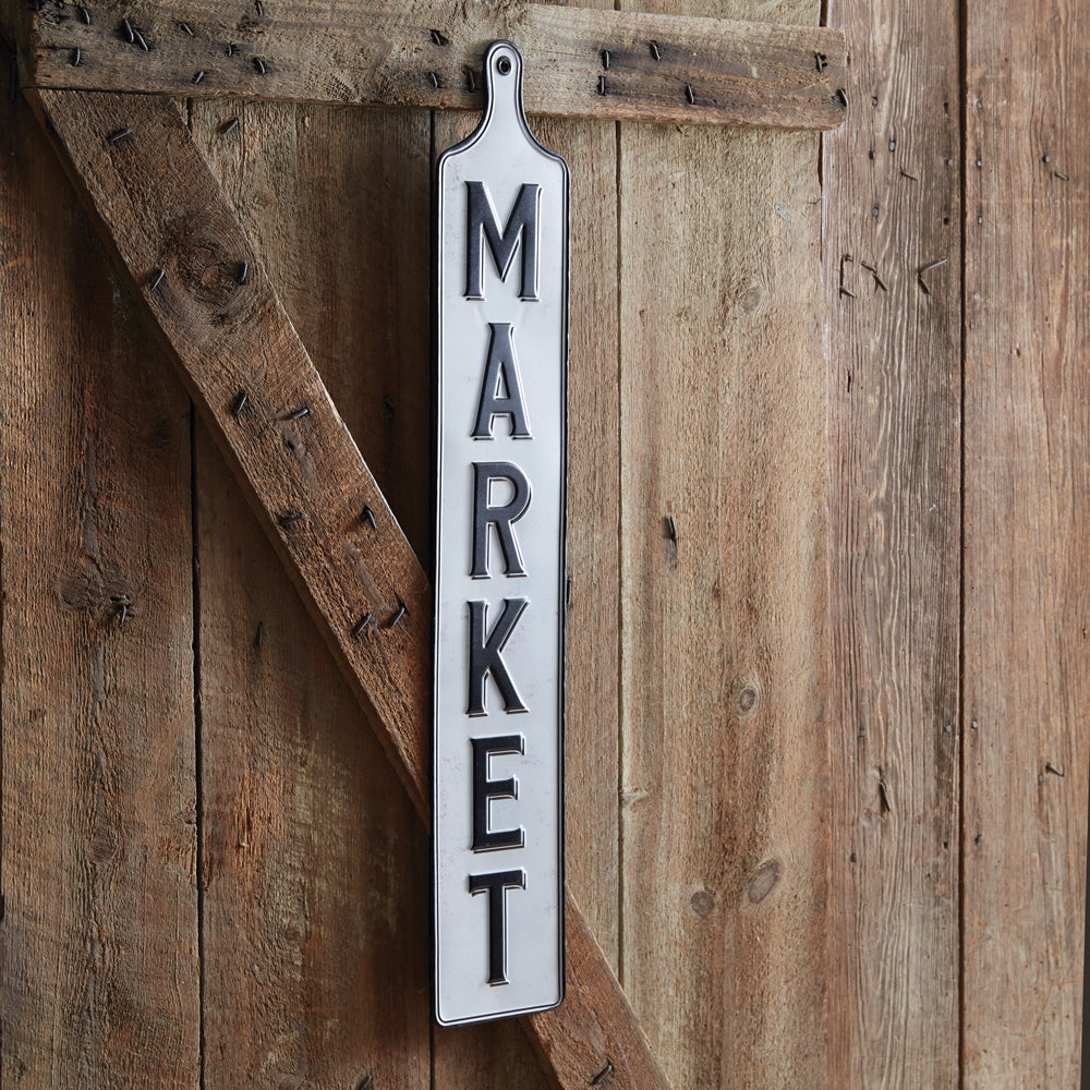 Market Paddle Sign - Bombay Mercantile