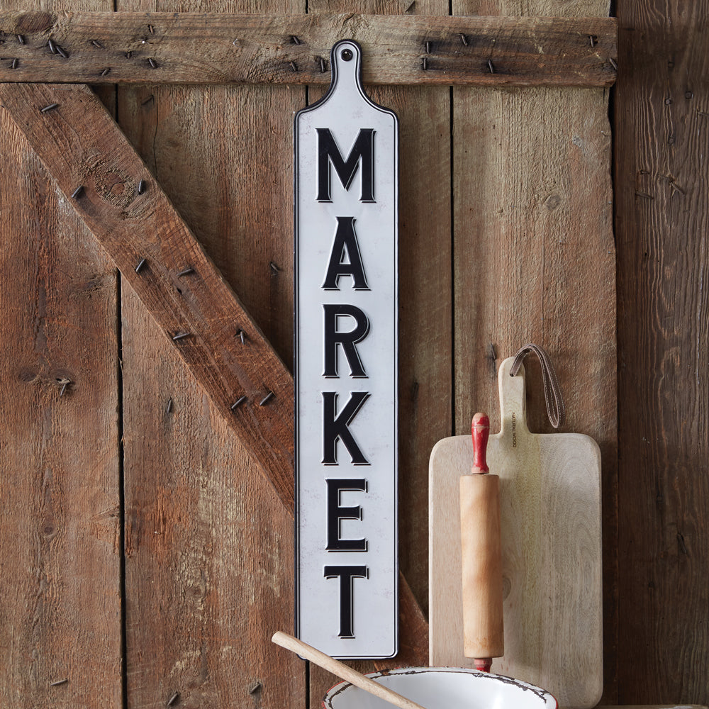 Market Paddle Sign - Bombay Mercantile