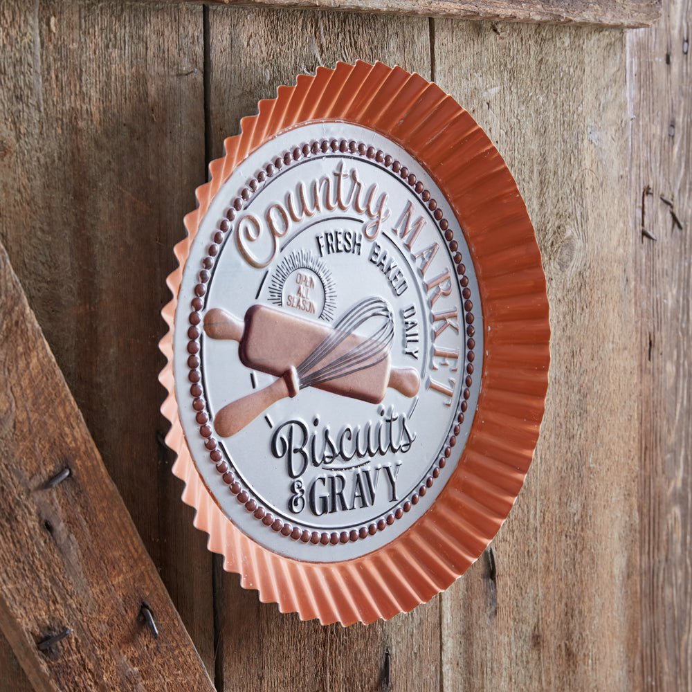 Country Market Bottle Cap Sign - Bombay Mercantile