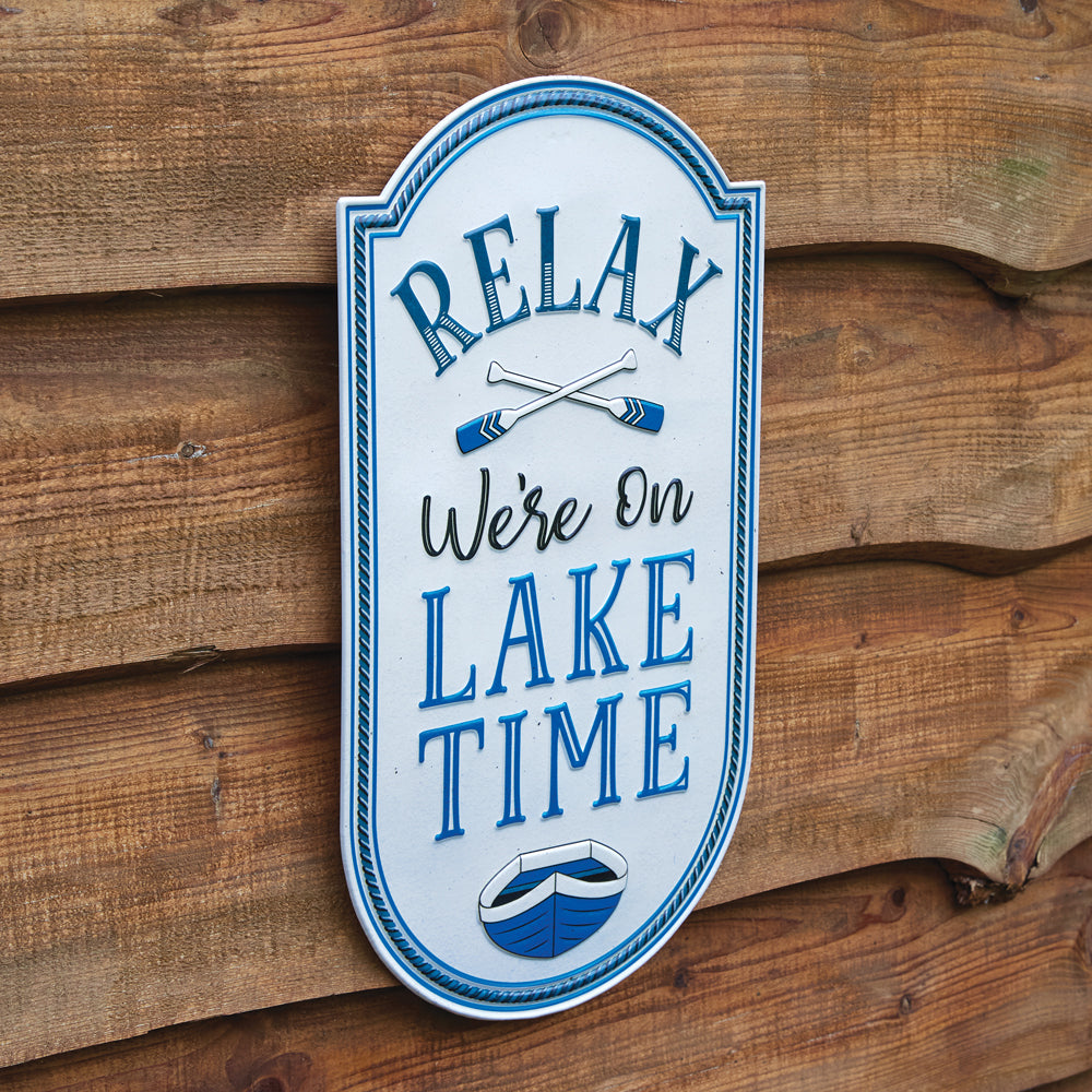 Lake Time Wall Sign - Bombay Mercantile