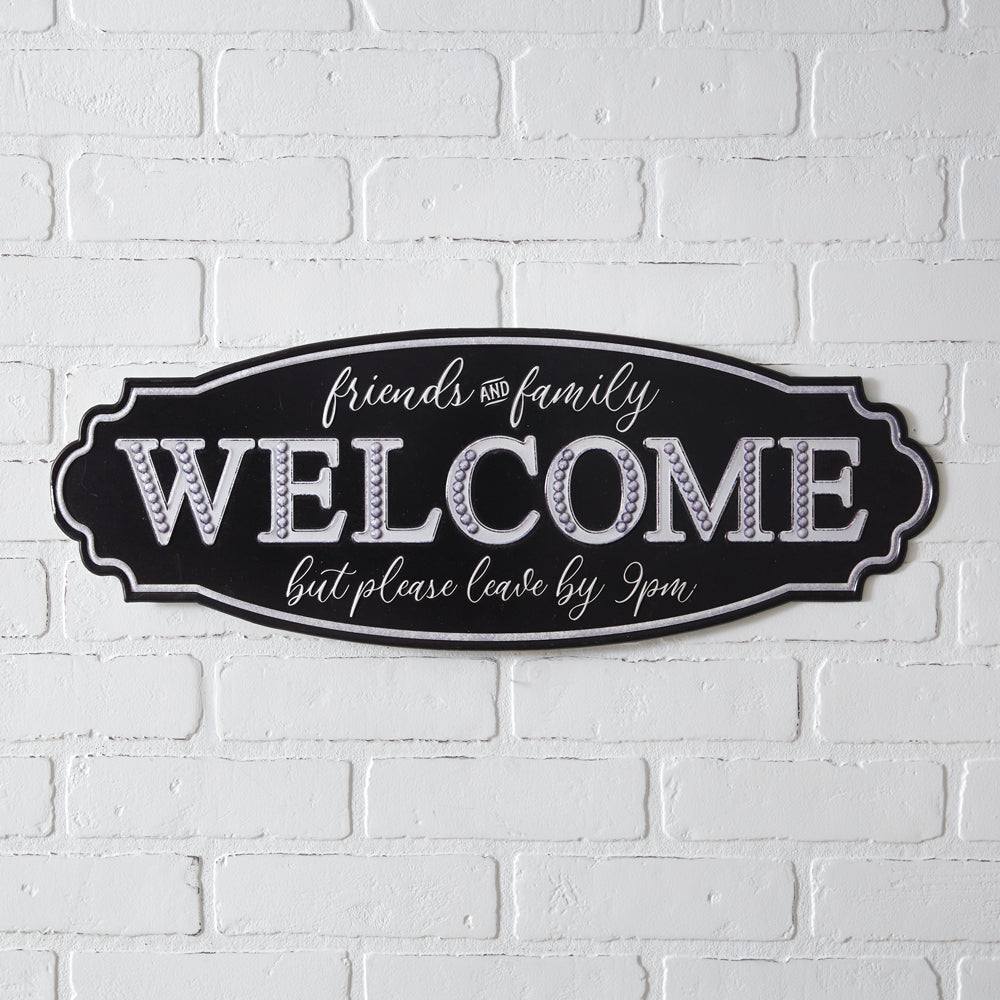 Comical Welcome Wall Sign - Bombay Mercantile