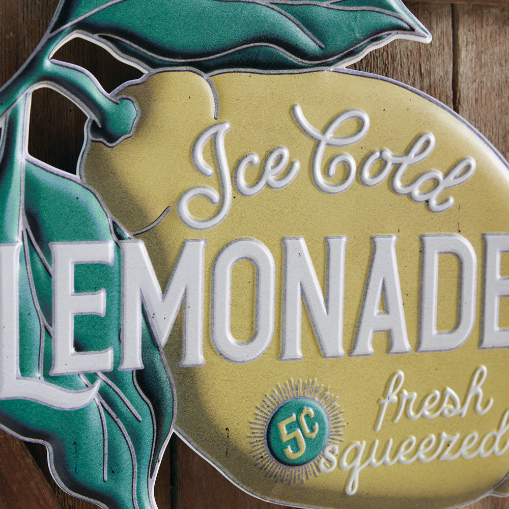 Ice Cold Lemonade Wall Sign - Bombay Mercantile