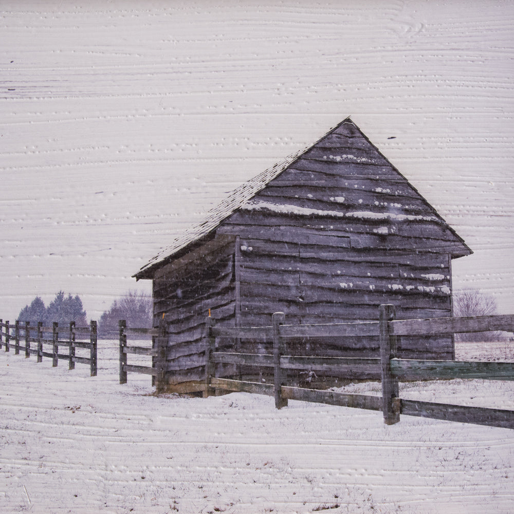 Snowy Barn Wall Art - Bombay Mercantile