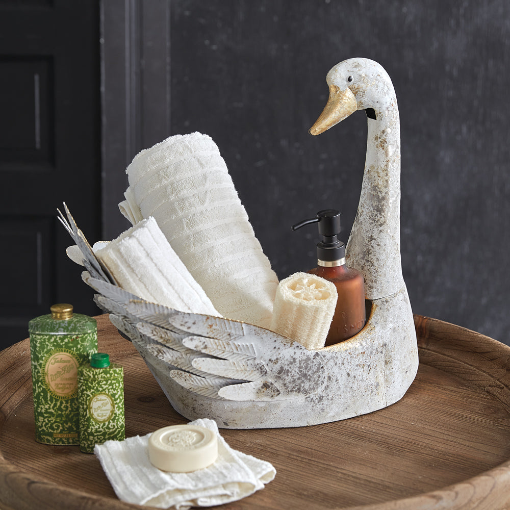 Rustic Cottage Swan Vessel - Bombay Mercantile