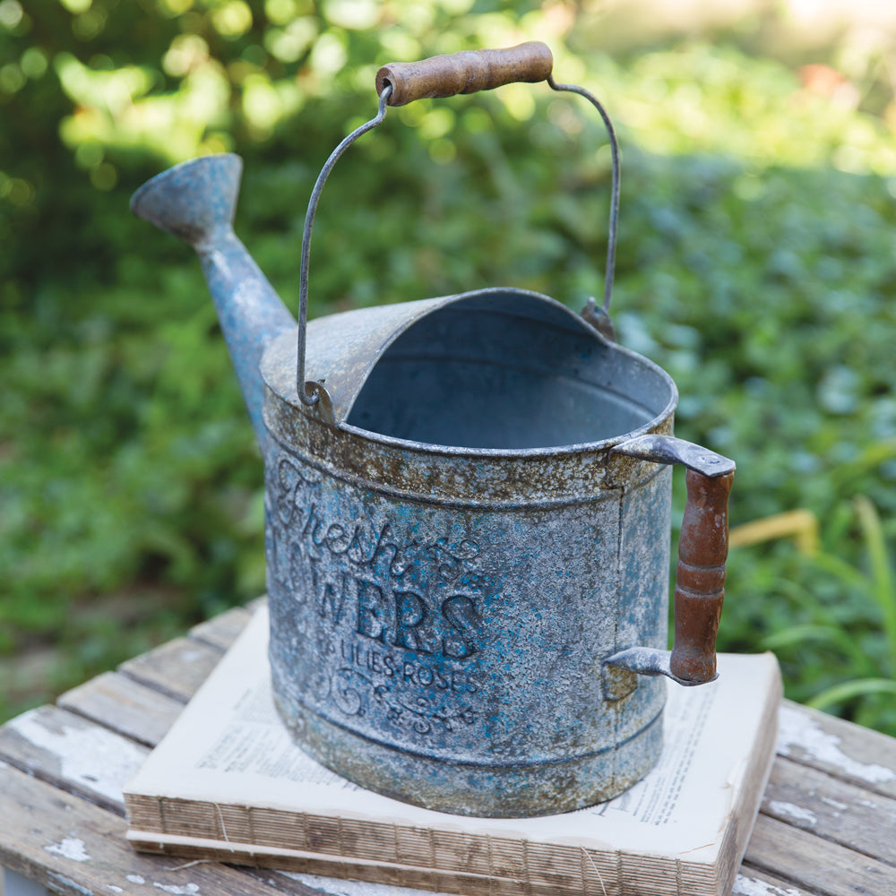 Farmhouse Denim Watering Can - Bombay Mercantile