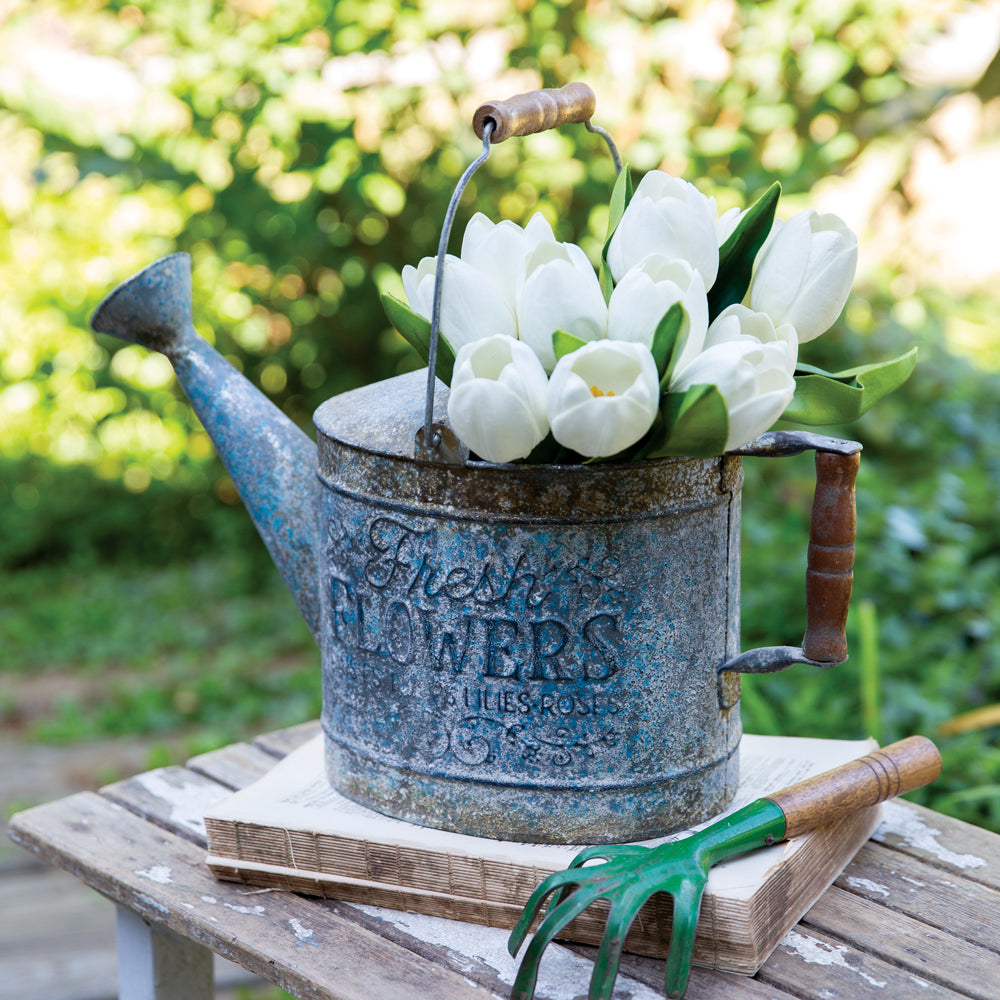 Farmhouse Denim Watering Can - Bombay Mercantile