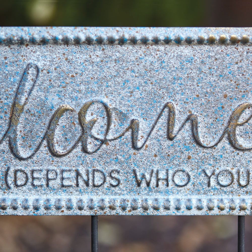 Welcome-ish Garden Stake - Bombay Mercantile