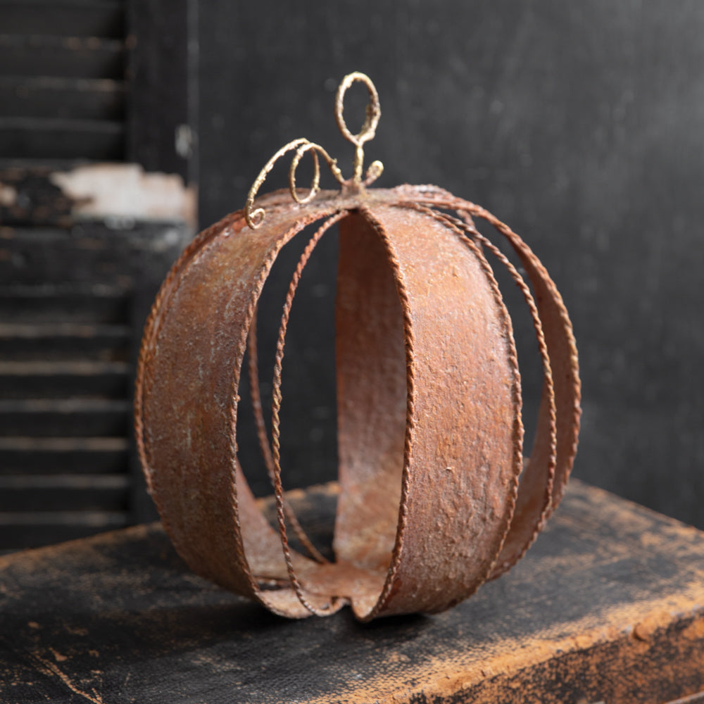 Large Rusty Pumpkin - Bombay Mercantile