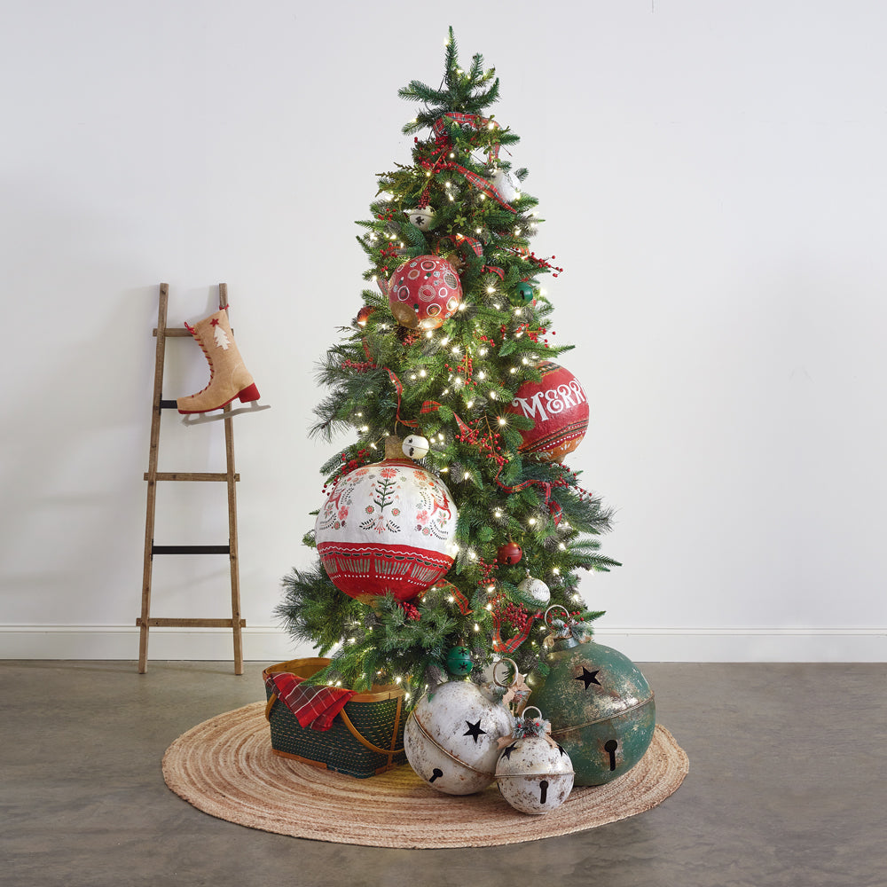 Oversized Scandinavian Paper Mache Ornament - Bombay Mercantile