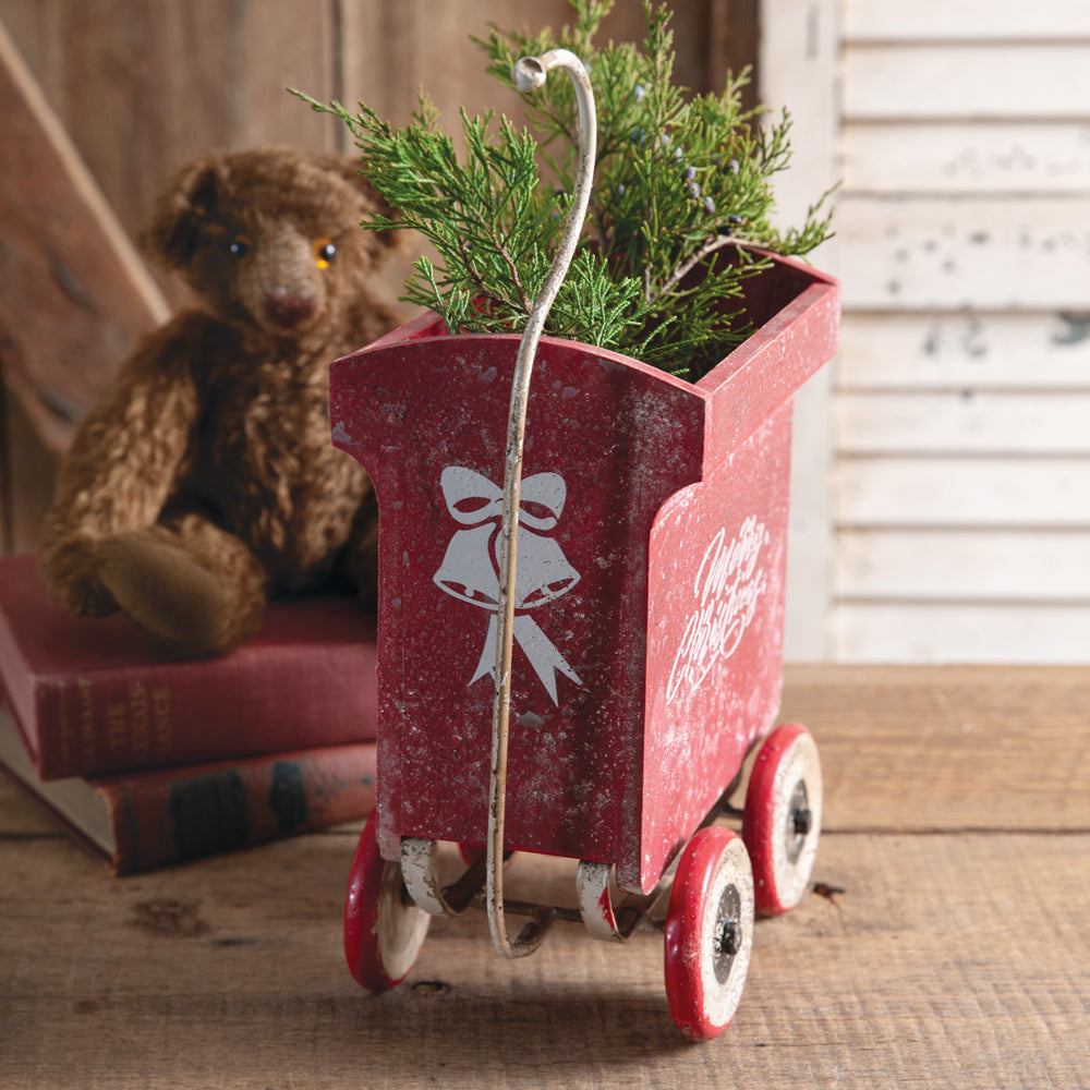 Christmas Pull-A-Long Wagon - Bombay Mercantile