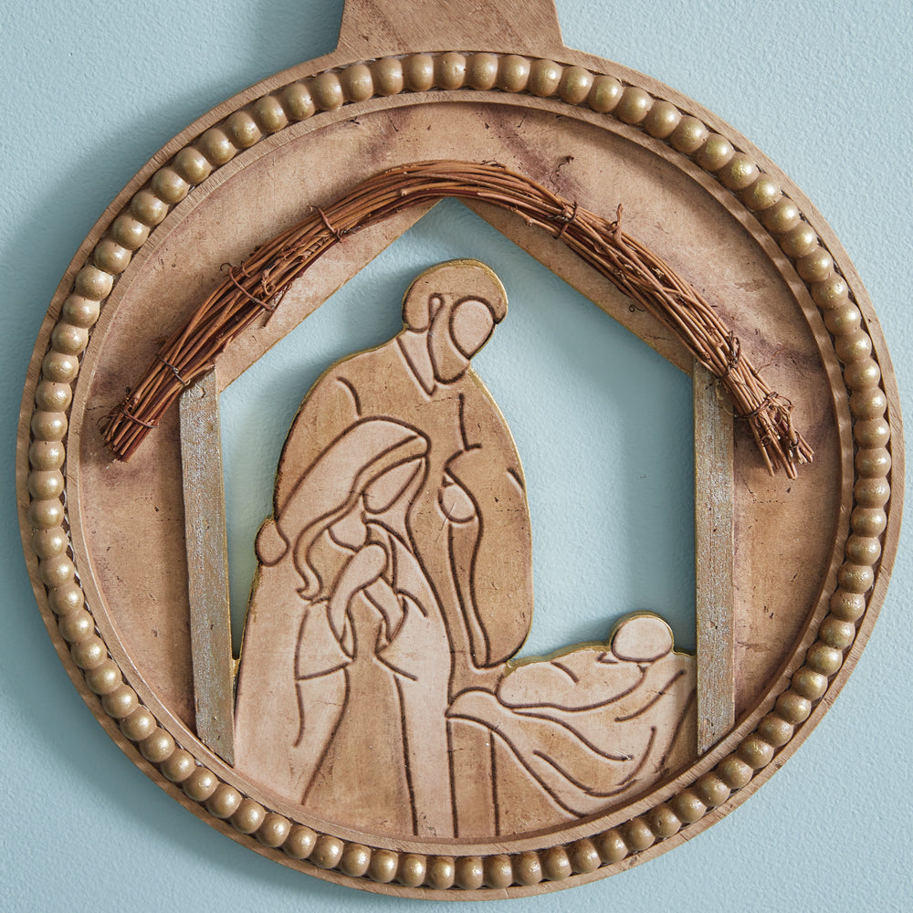 Manger Scene Wall Ornament - Bombay Mercantile