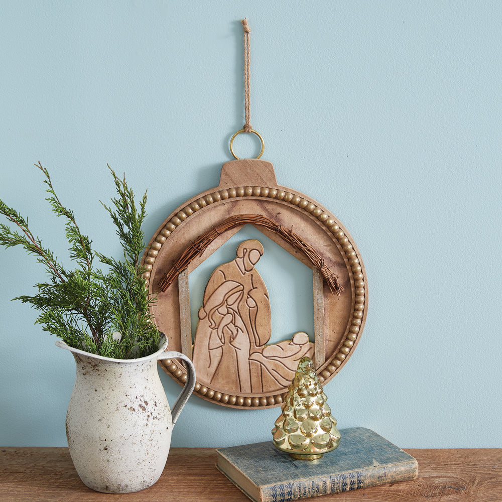 Manger Scene Wall Ornament - Bombay Mercantile