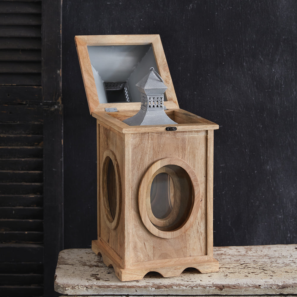 Set of Two Oxeye Lanterns - Bombay Mercantile