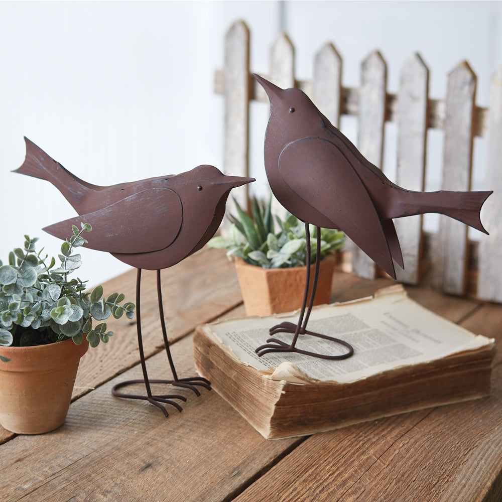 Set of Two Oversized Songbirds - Bombay Mercantile