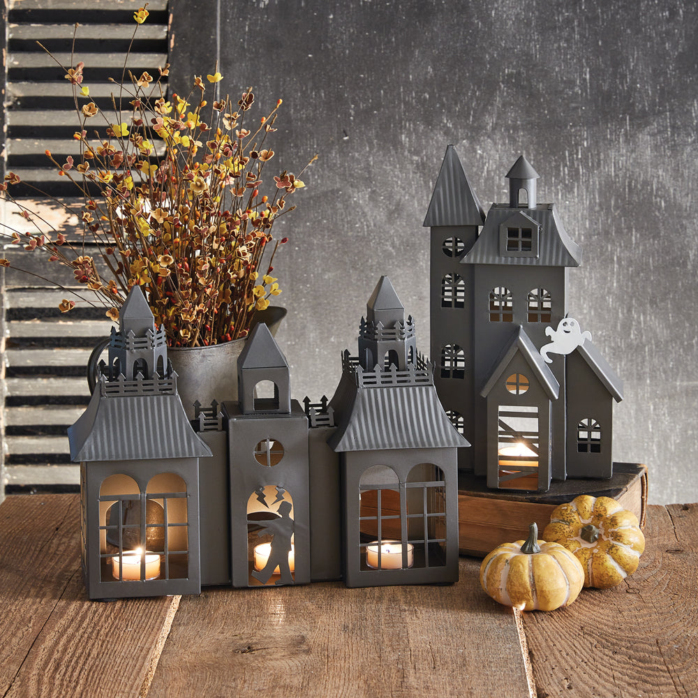 Frankenstein's Castle Halloween Luminary - Bombay Mercantile