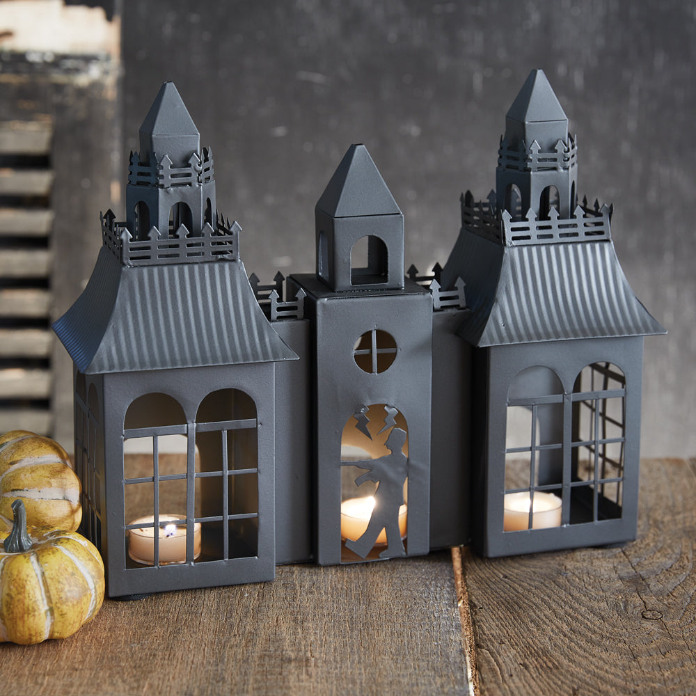 Frankenstein's Castle Halloween Luminary - Bombay Mercantile