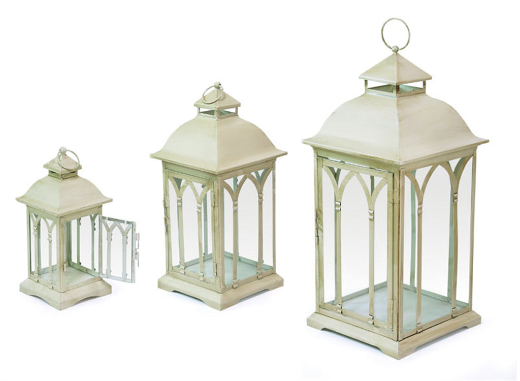 Traditional, Set of 3 Lantern - Bombay Mercantile