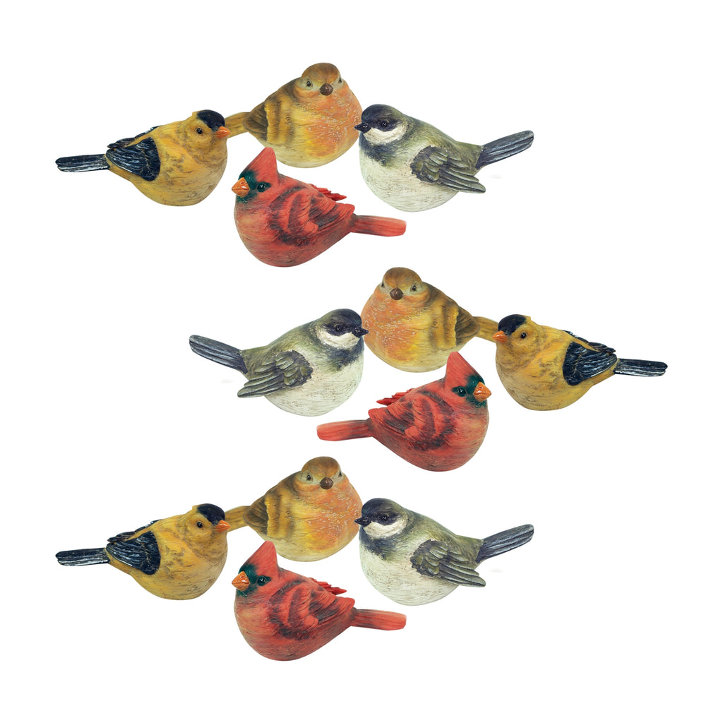 Set of 12, Bird decoration - Bombay Mercantile