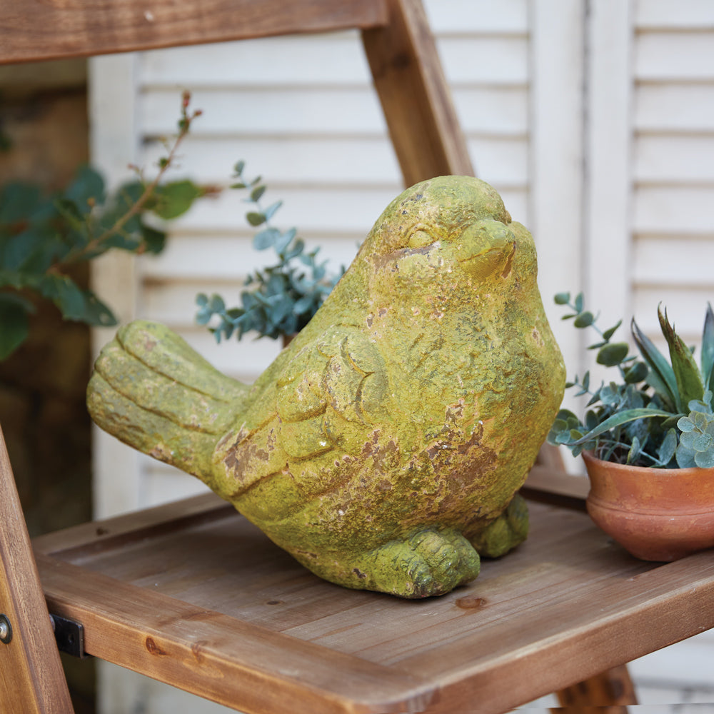 Mossy Sparrow Garden Statue - Box of 6 - Bombay Mercantile