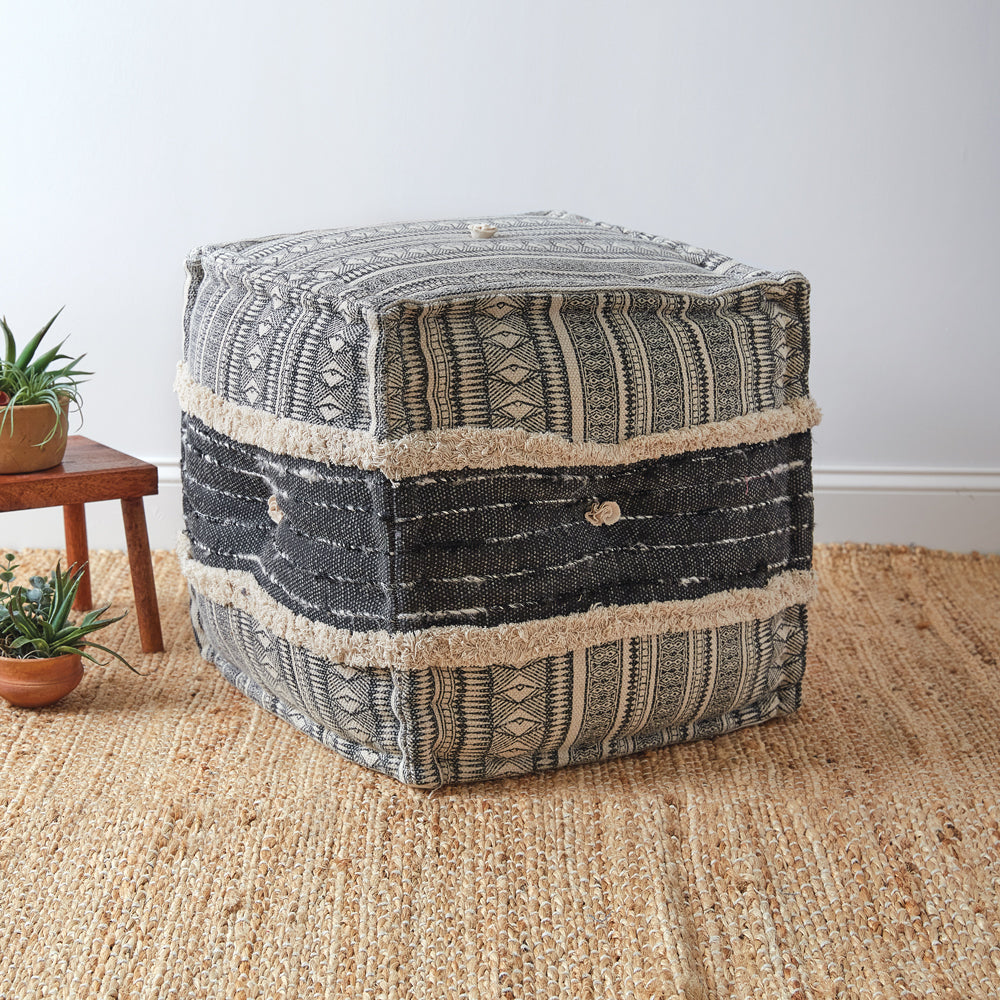 Chandi Floor Pouf - Bombay Mercantile