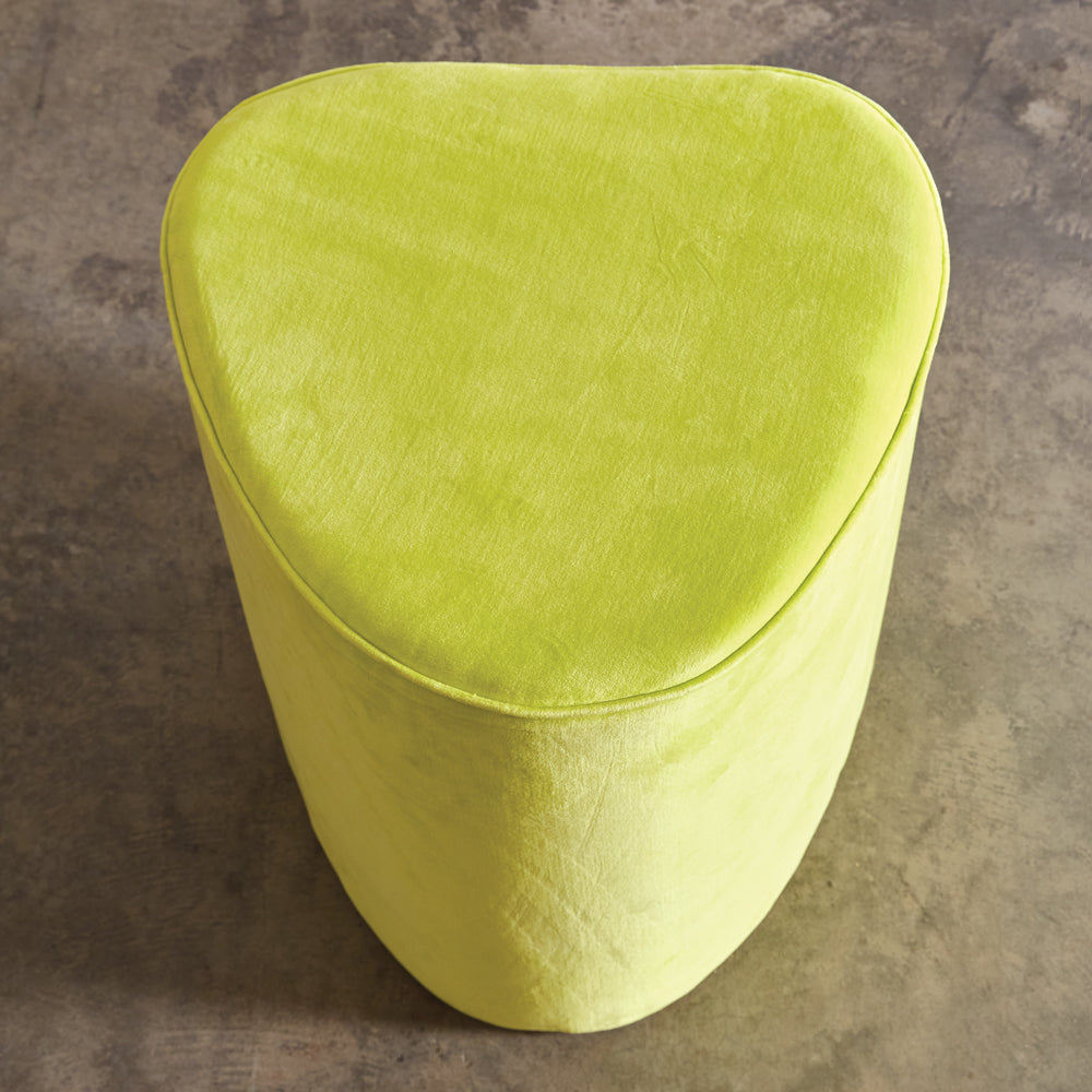 Velvet Ottoman - Bombay Mercantile