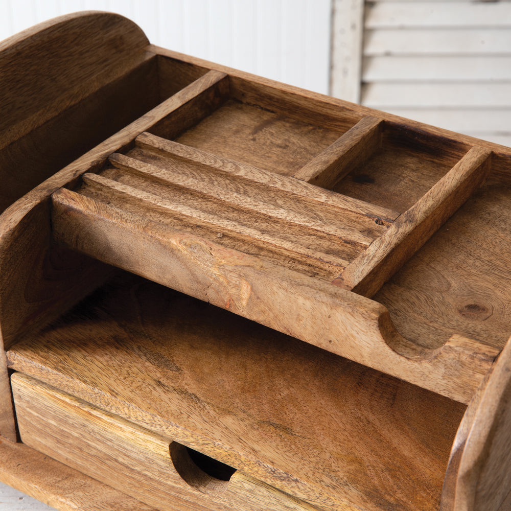 Wood Desk Organizer - Bombay Mercantile