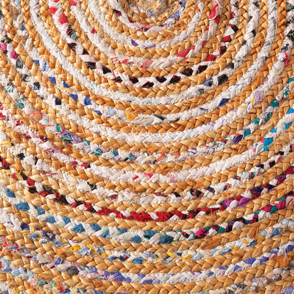 Hand-Braided Area Rag Rug - Bombay Mercantile