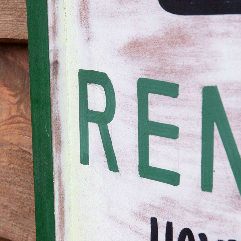 Canoe Rentals Wall Sign - Bombay Mercantile