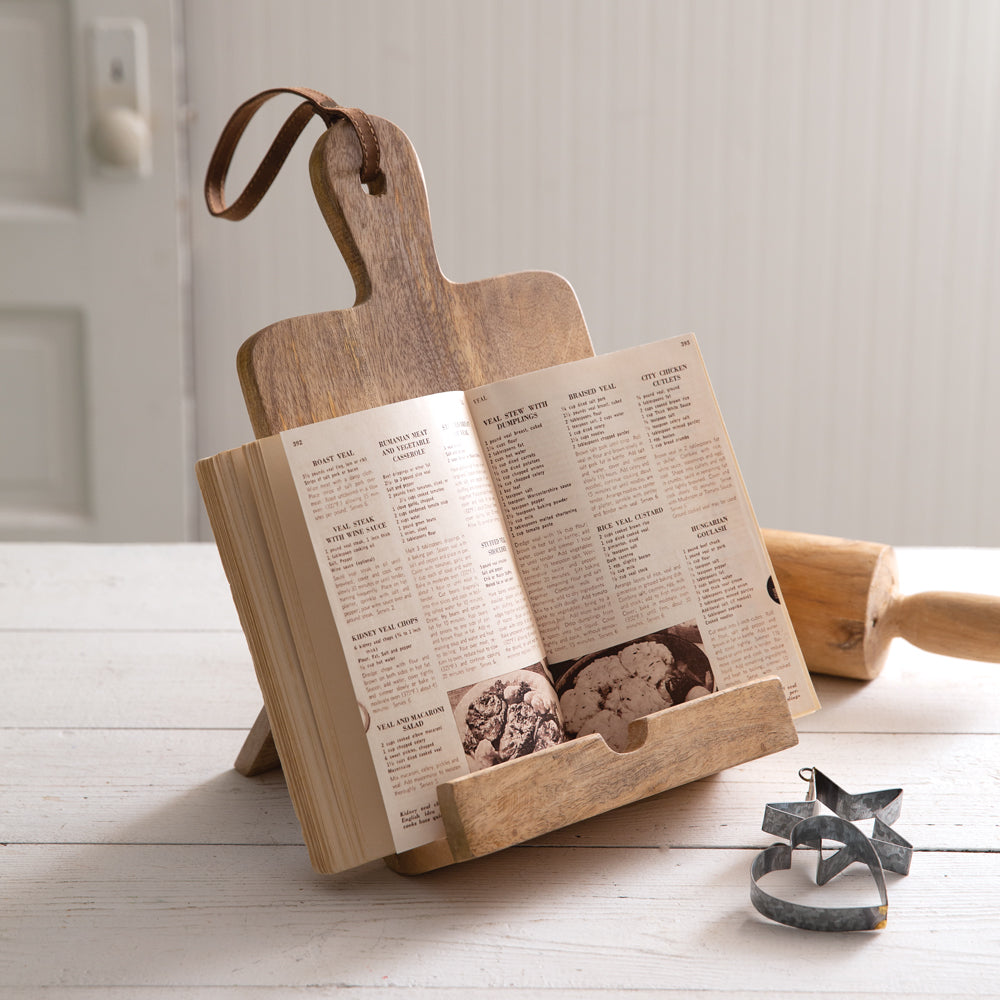 Cutting Board Cookbook Stand - Bombay Mercantile