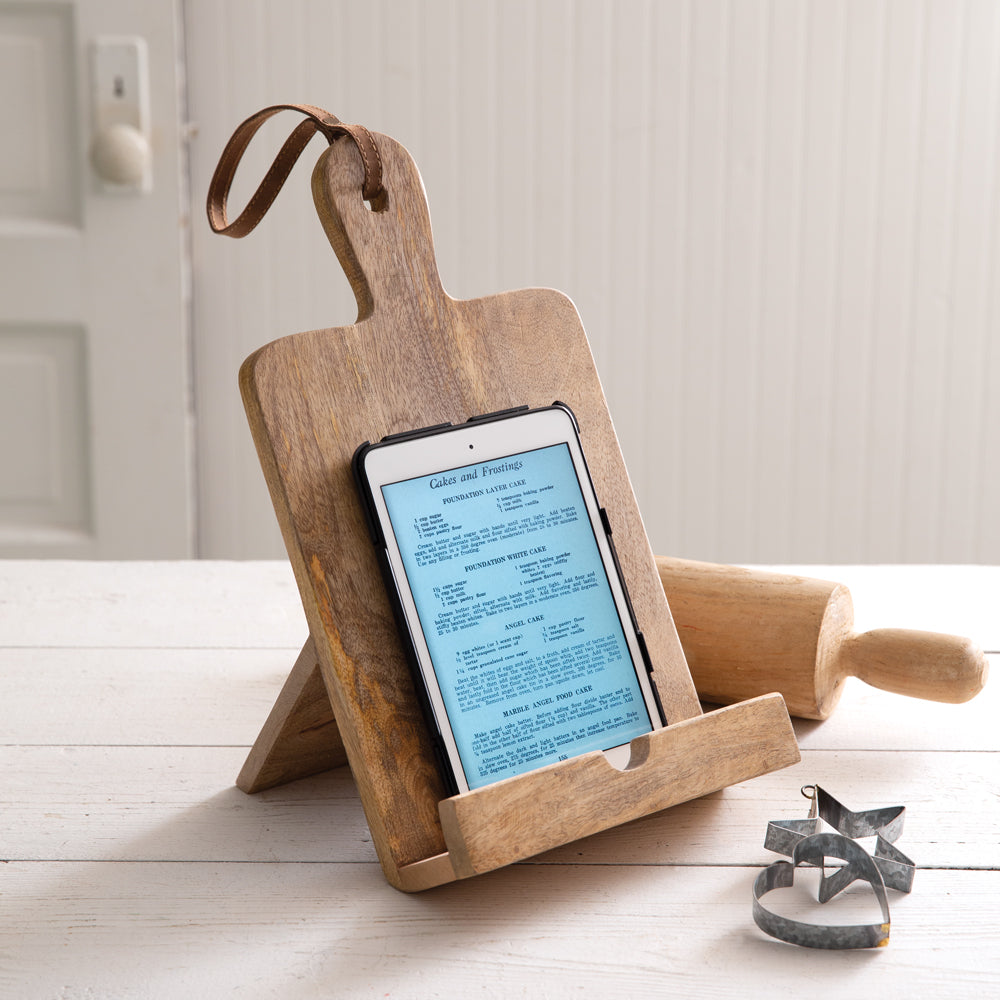 Cutting Board Cookbook Stand - Bombay Mercantile