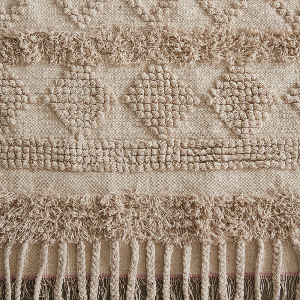 Natural Fringe Geometric Area Rug - Bombay Mercantile