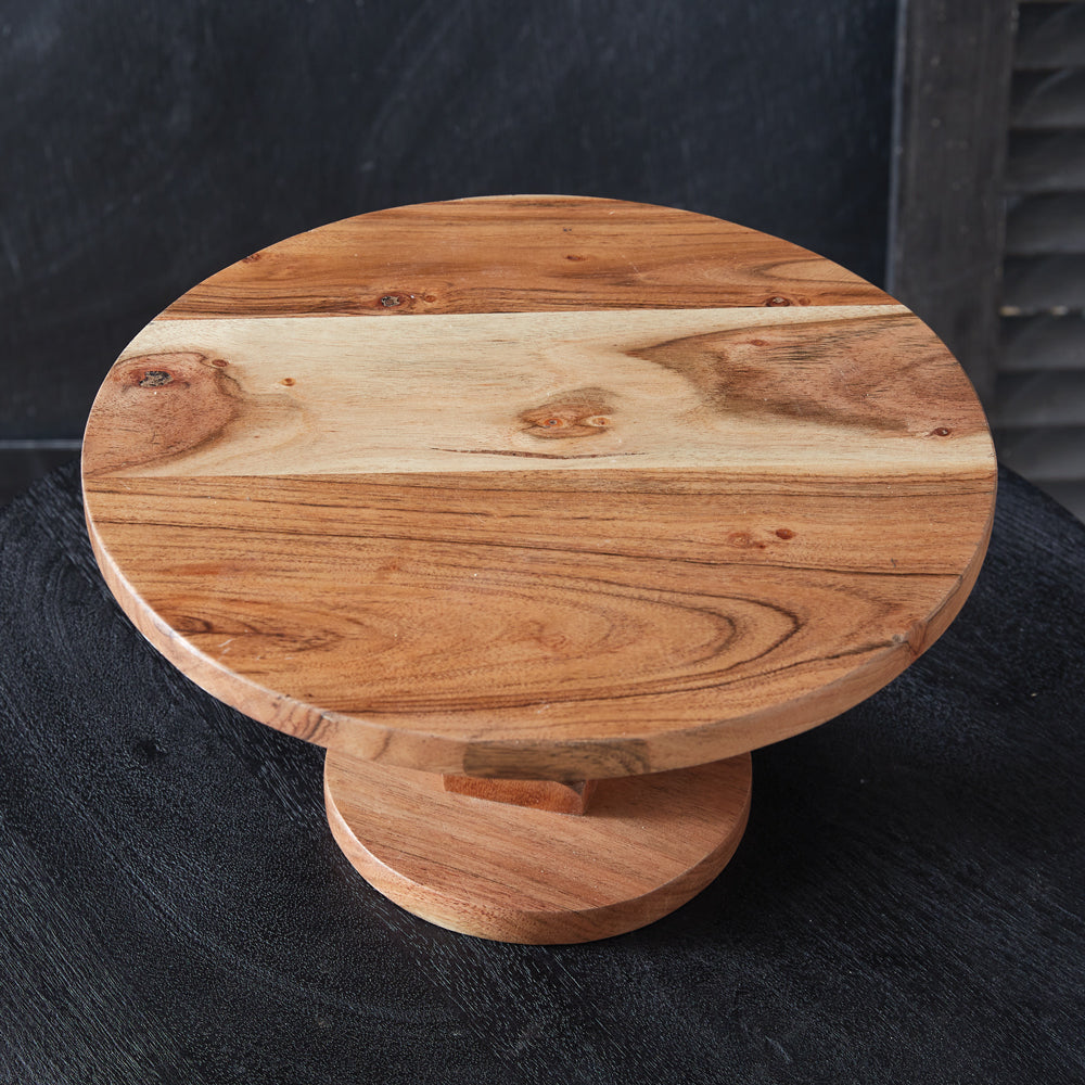 Wood Turned Dessert Stand - Bombay Mercantile