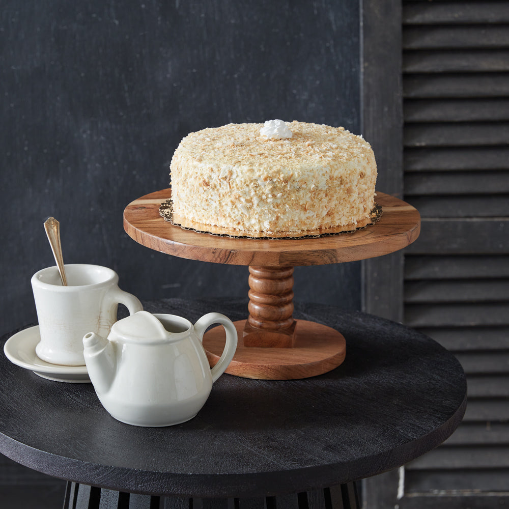 Wood Turned Dessert Stand - Bombay Mercantile