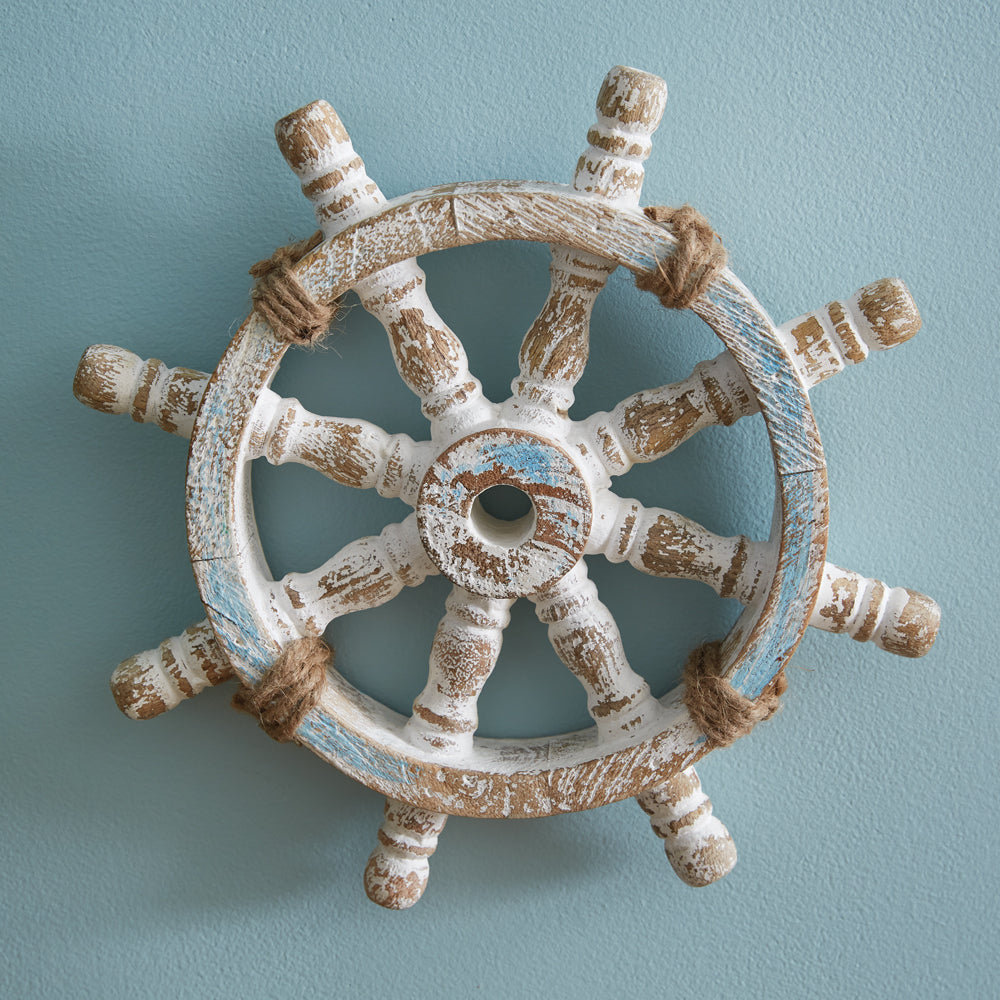 Nautical Wheel Wall Decor - Bombay Mercantile