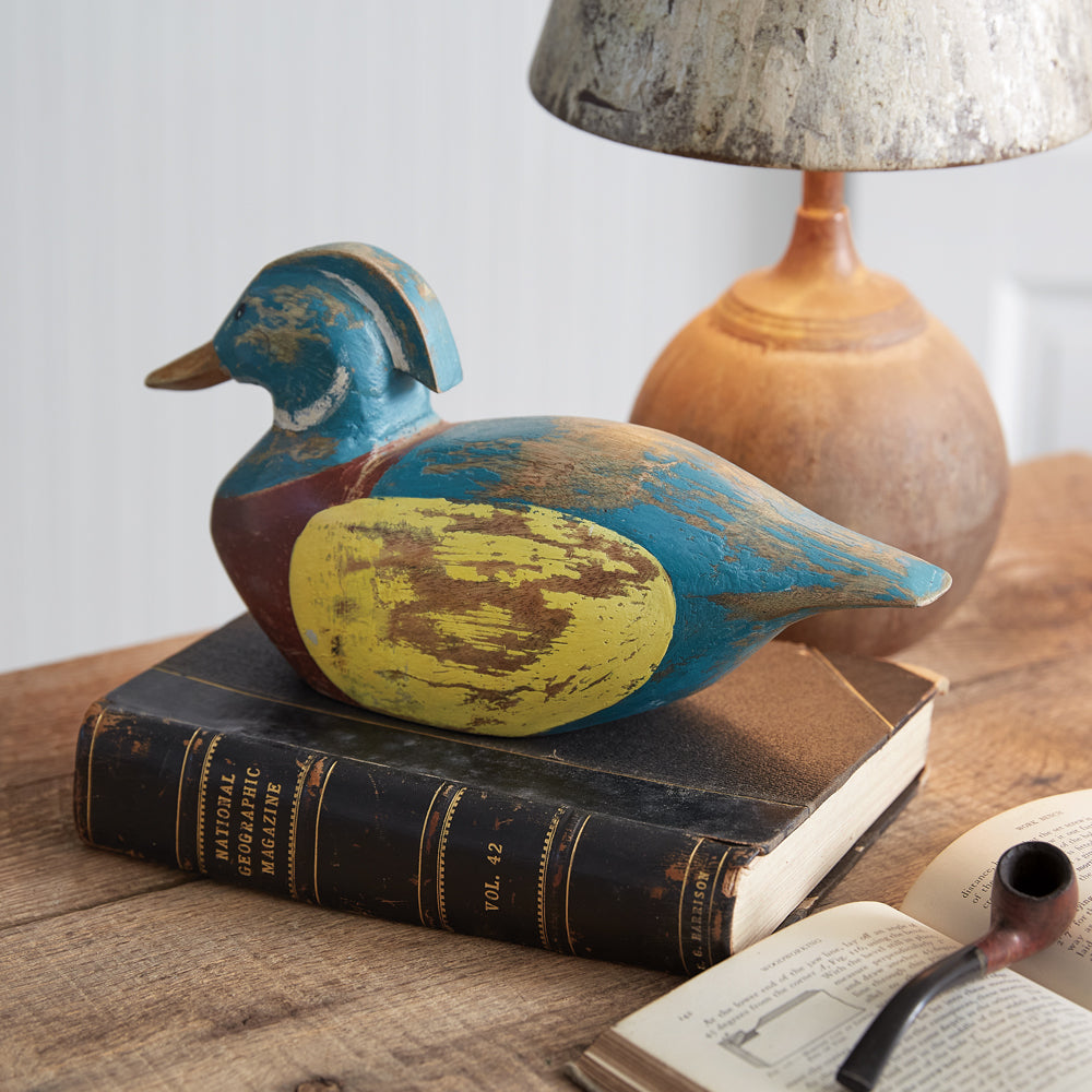 Handcrafted Wooden Duck - Bombay Mercantile