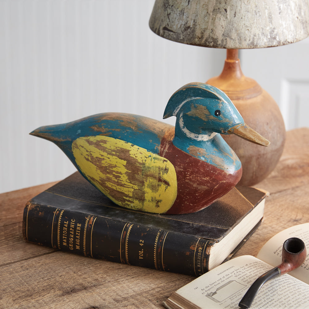 Handcrafted Wooden Duck - Bombay Mercantile