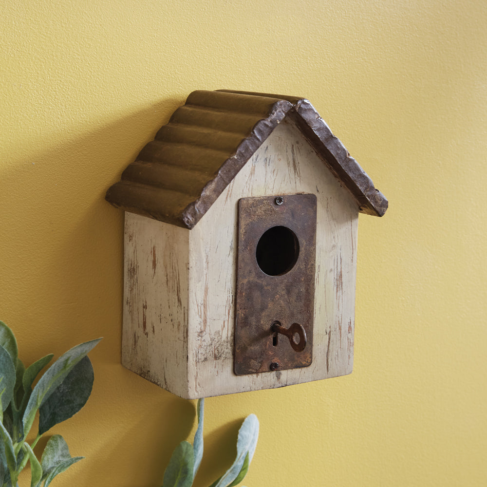 Antique-Inspired Lock and Key Birdhouse - Bombay Mercantile