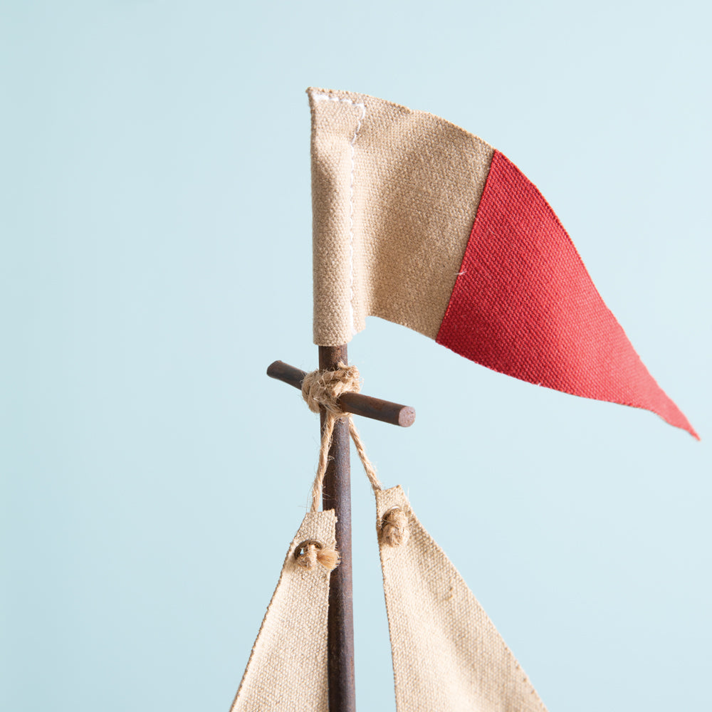 Handcrafted Sailboat Sculpture - Bombay Mercantile