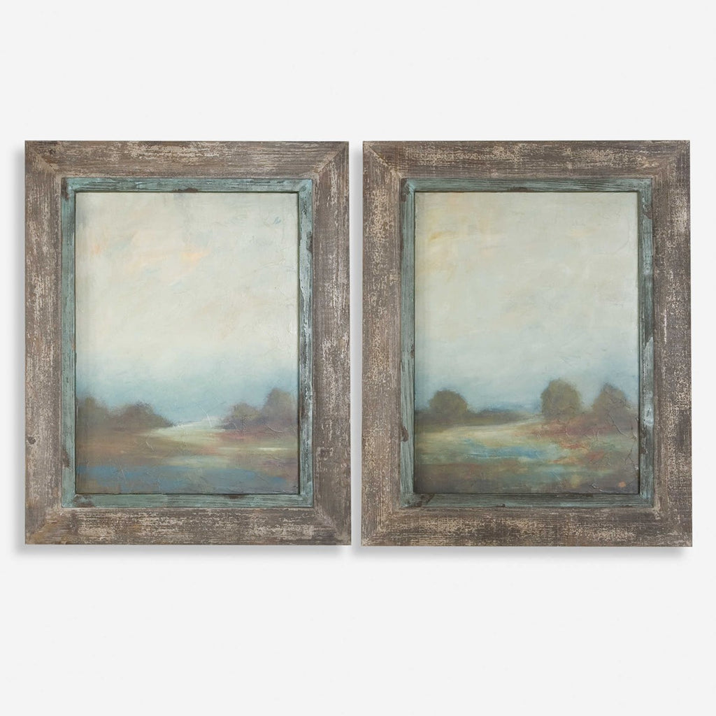 Morning Vistas Framed Art, Set of 2 - Bombay Mercantile