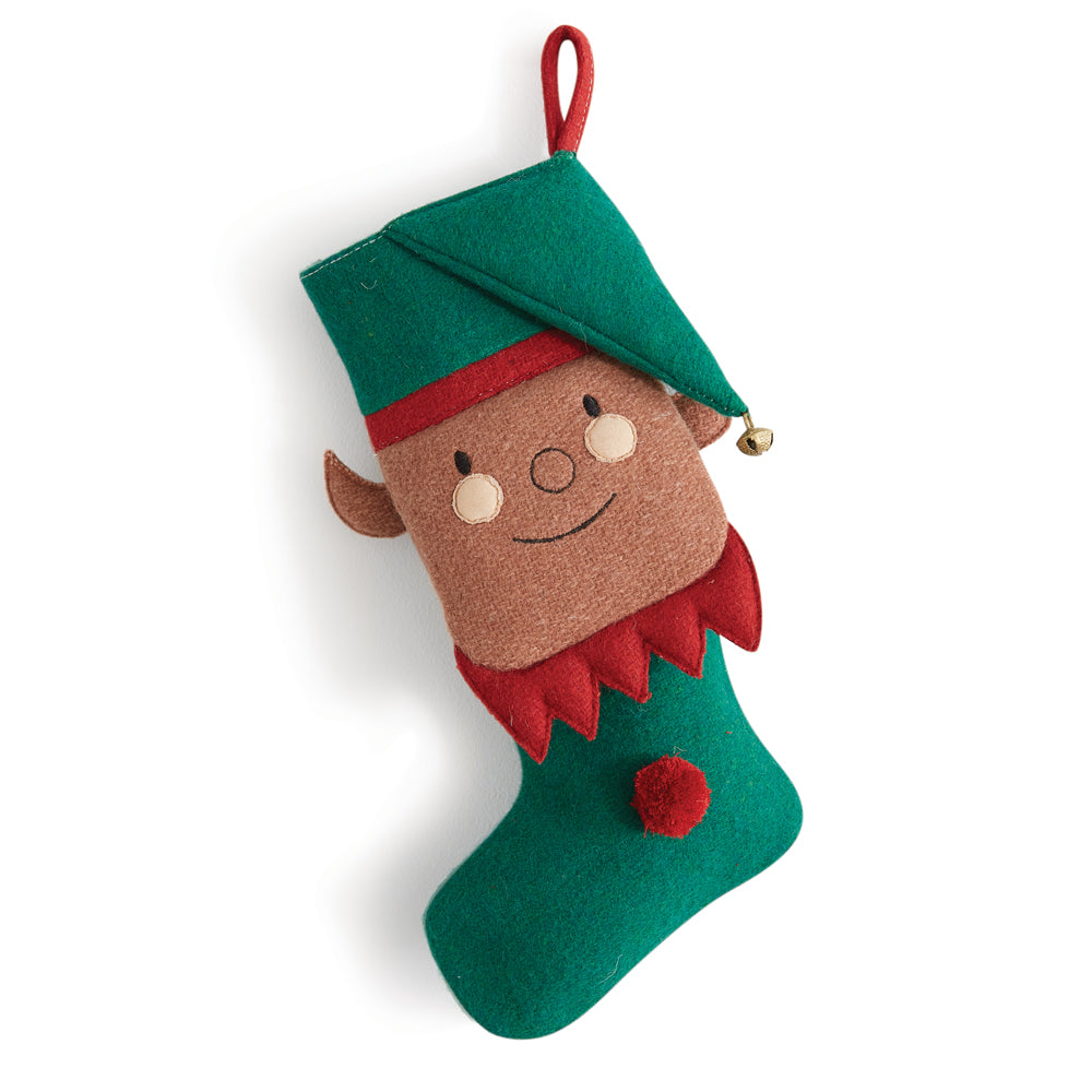 Elf Christmas Stocking - Bombay Mercantile