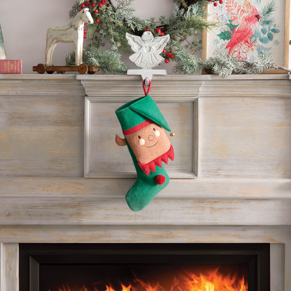 Elf Christmas Stocking - Bombay Mercantile