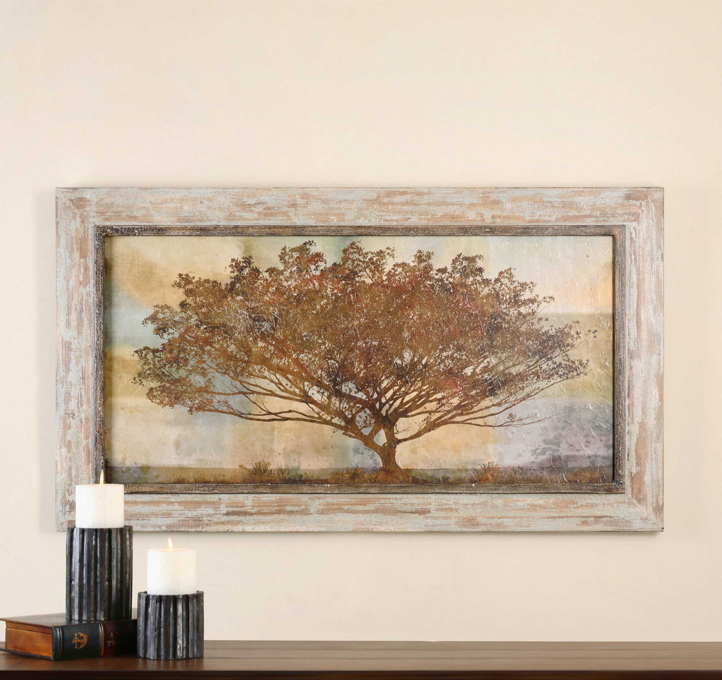 Autumn Radiance Sepia Framed Art - Bombay Mercantile