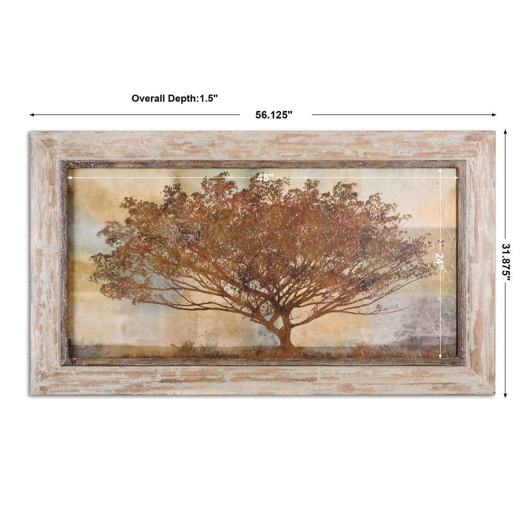 Autumn Radiance Sepia Framed Art - Bombay Mercantile