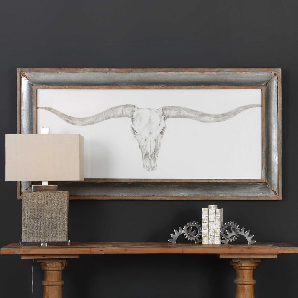 Western Skull Mount Print - Bombay Mercantile