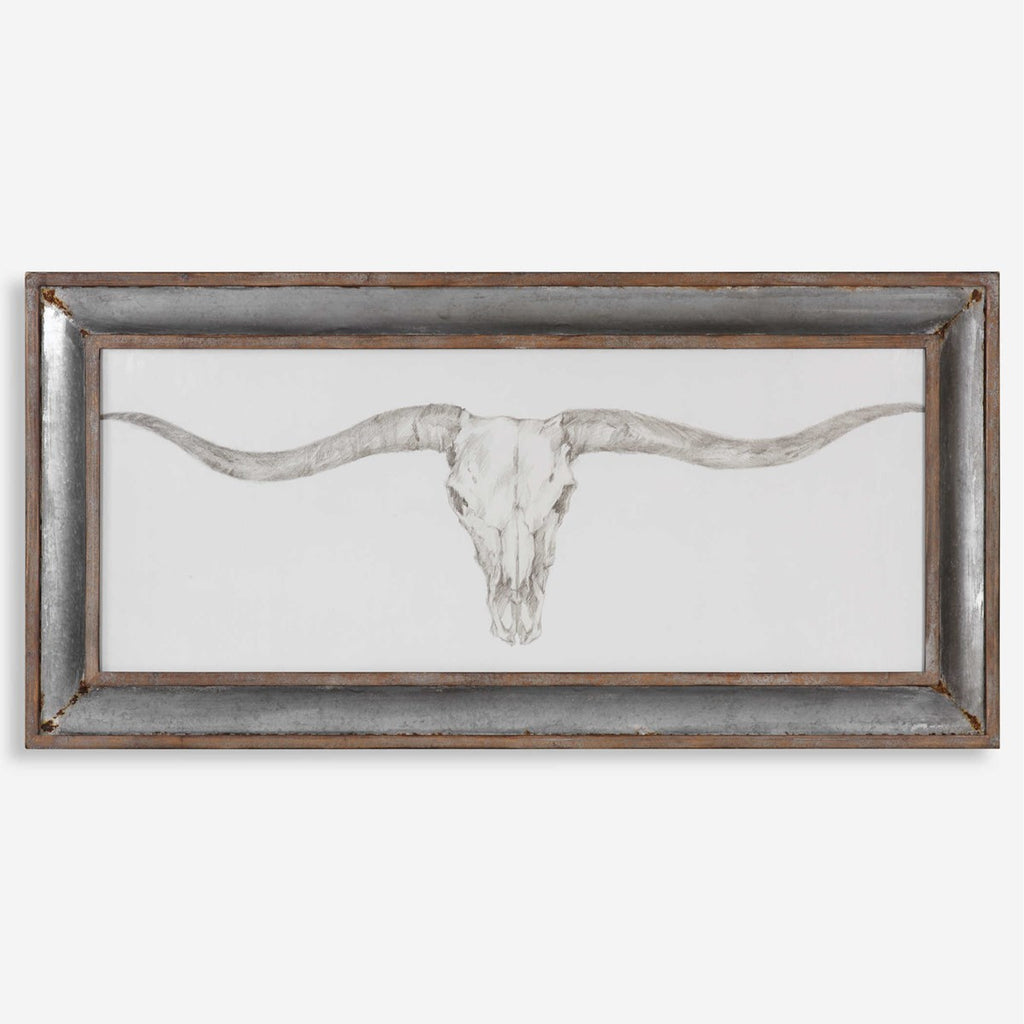 Western Skull Mount Print - Bombay Mercantile