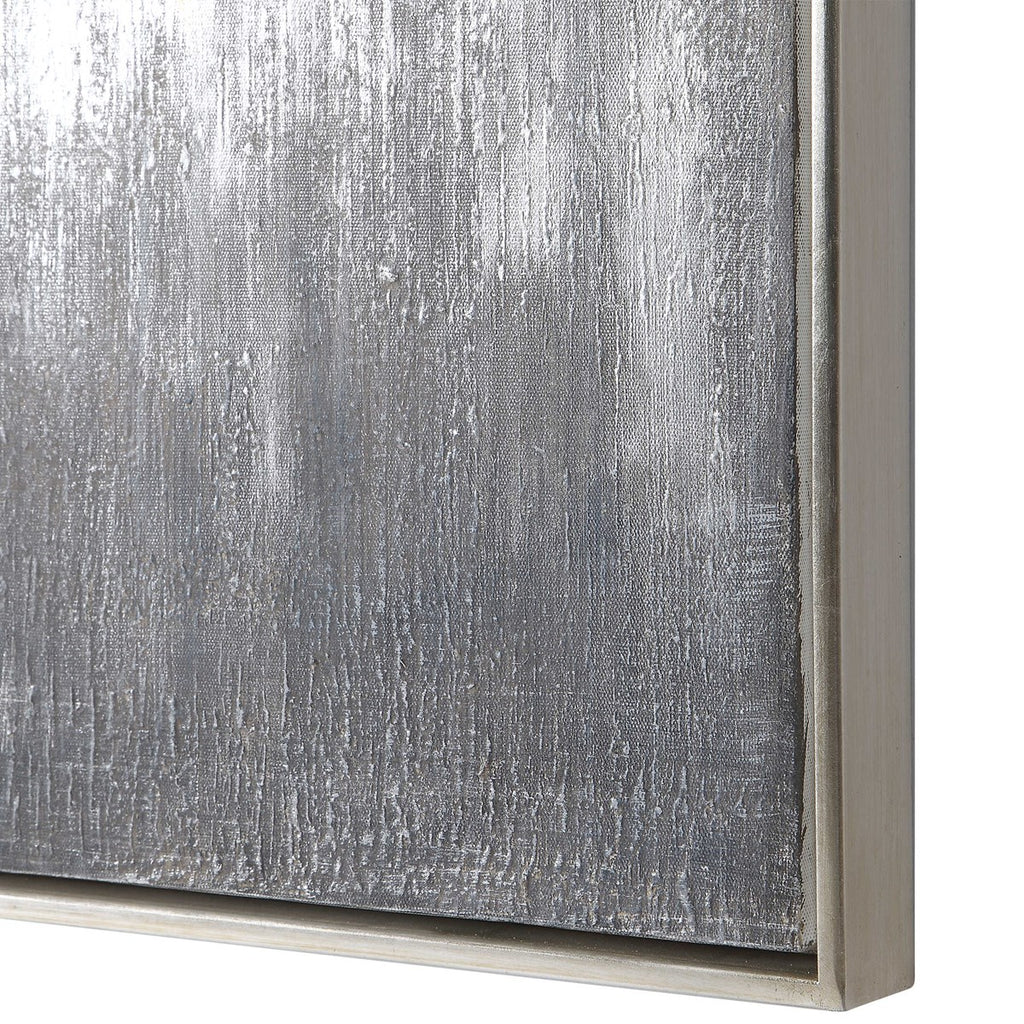 Gray Showers Hand Painted Canvases, Set of 3 - Bombay Mercantile