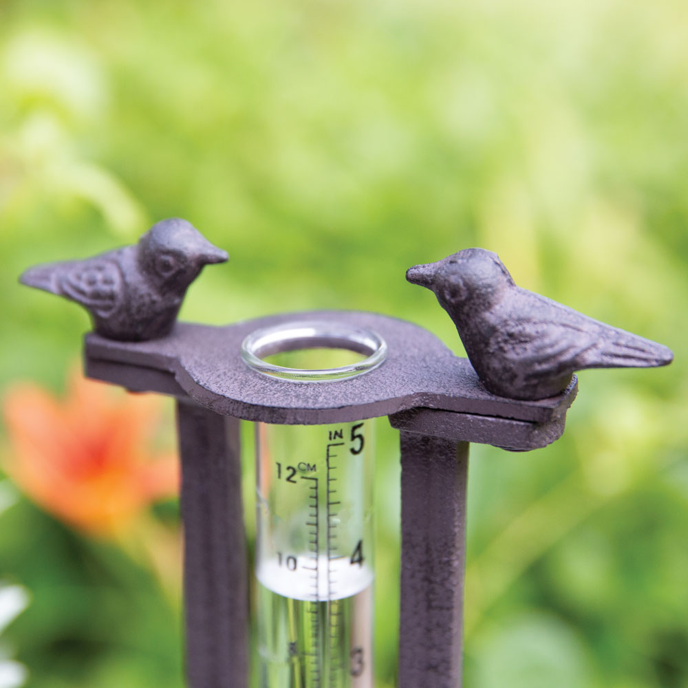 Two Birds Tabletop Rain Gauge - Bombay Mercantile