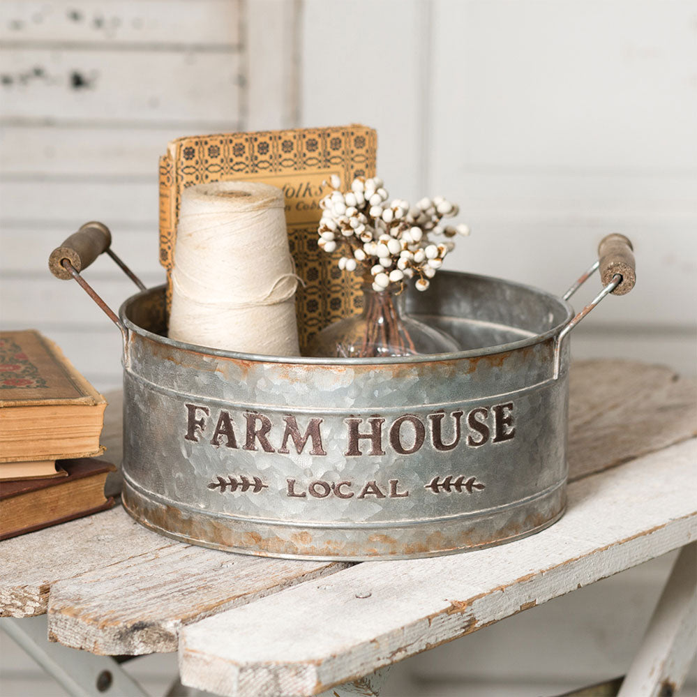Farm House Local Round Bin - Bombay Mercantile